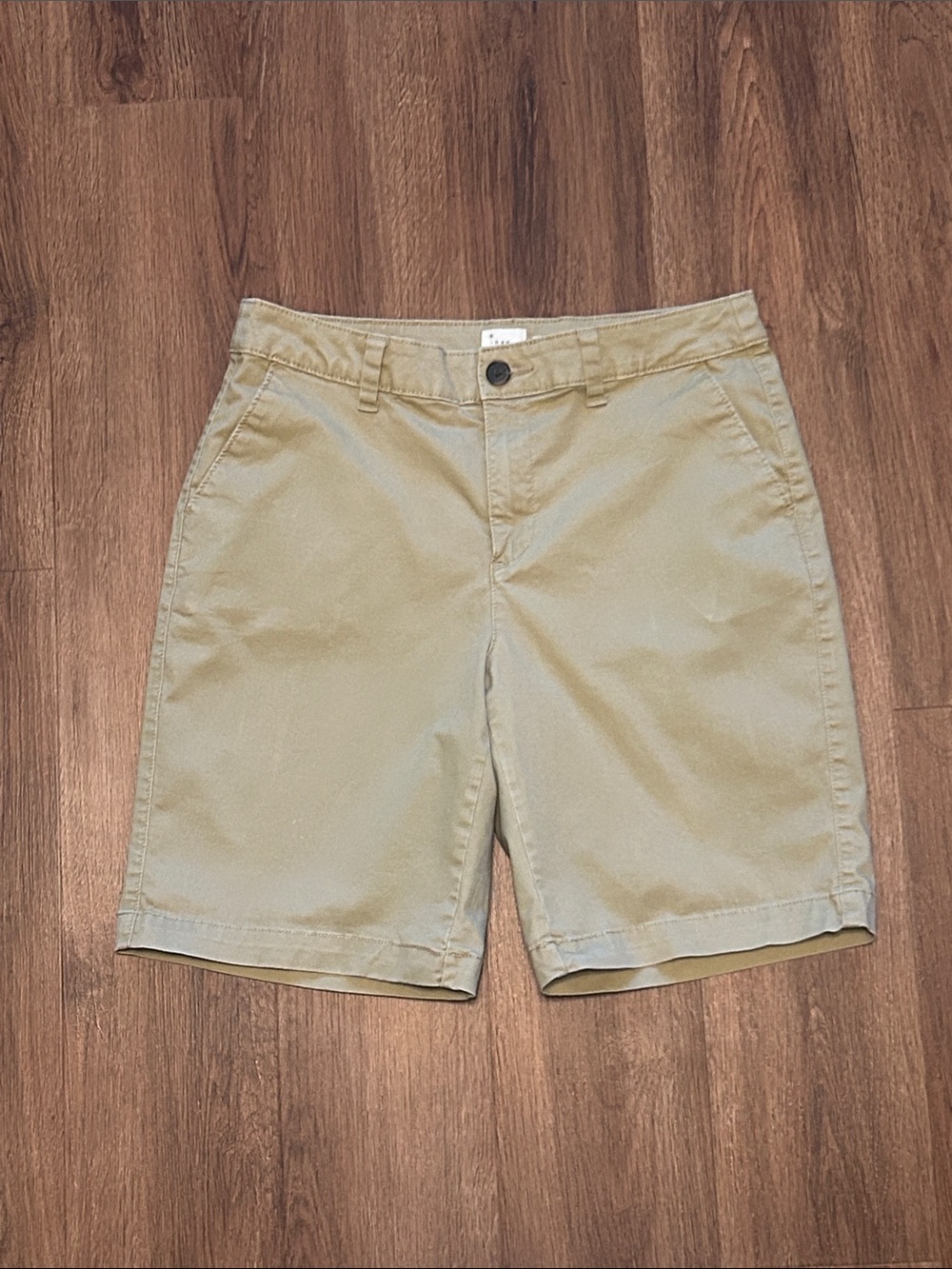 Classic Khaki Tan Casual Shorts A New Day Stretch Size 6